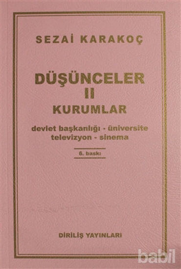 Picture of Düşünceler - 2 Kurumlar