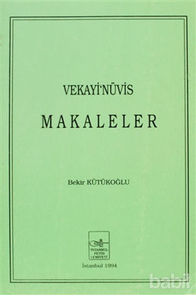 Picture of Vekayi’nüvis Makaleler
