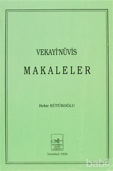 Picture of Vekayi’nüvis Makaleler