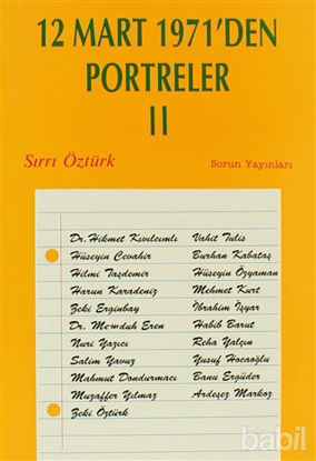 Picture of 12 Mart 1971’den Portreler Cilt: 2
