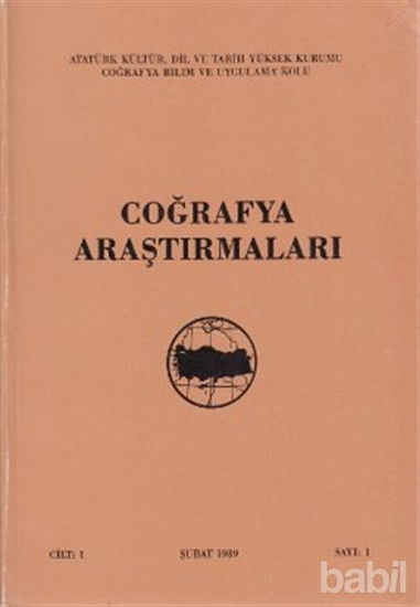 Picture of Coğrafya Araştırmaları Sayı: 1