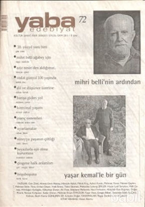 Picture of Yaba Edebiyat Dergisi Sayı: 72