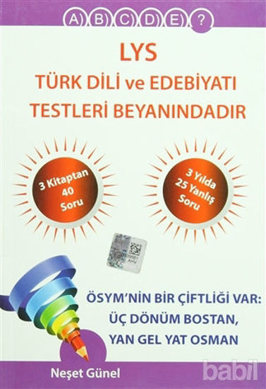 Picture of LYS Türk Dili ve Edebiyatı Testleri Beyanındadır