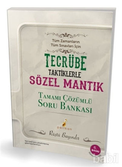 Picture of Tecrübe Taktiklerle Sözel Mantık Tamamı Çözümlü Soru Bankası
