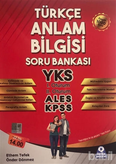 Picture of Türkçe Anlam Bilgisi Soru Bankası