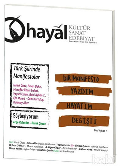Picture of Hayal Kültür Sanat ve Edebiyat Dergisi Sayı: 67 (Ekim - Kasım - Aralık) 2018
