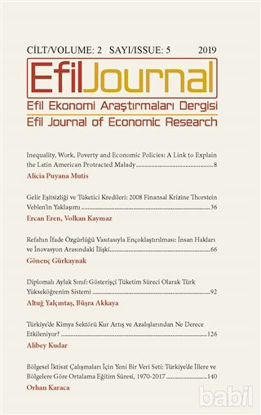 Picture of Efil Ekonomi Araştırmaları Dergisi Cilt: 2 Sayı: 5
