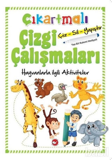 Picture of Çıkartmalı Çizgi Çalışmaları - Hayvanlarla İlgili Aktiviteler