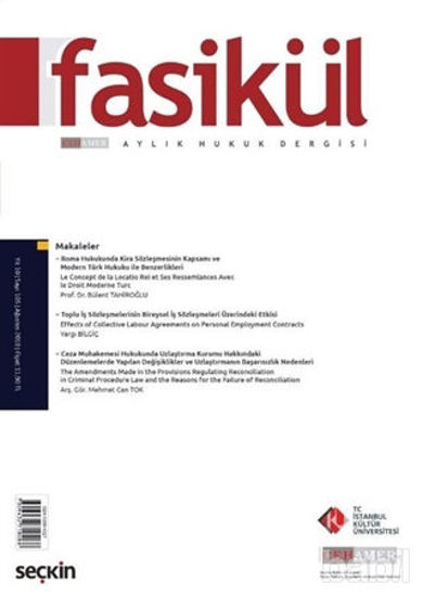 Picture of Fasikül Aylık Hukuk Dergisi Sayı: 105