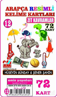 Picture of Zıt Kavramlar - Arapça Resimli Kelime Kartları 12 72 Kart