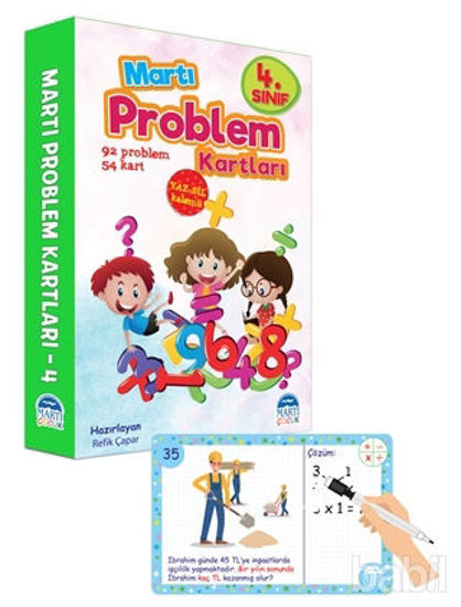 Picture of 4. Sınıf Problem Kartları - Yaz Sil Kalemli