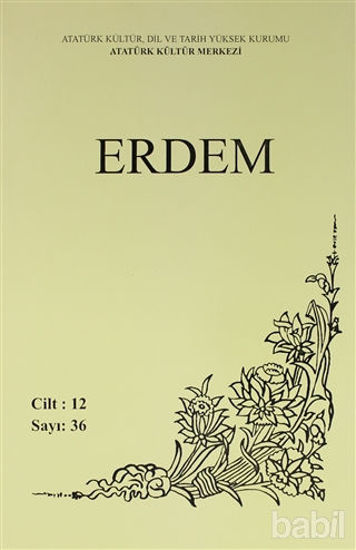 Picture of Erdem Atatürk Kültür Merkezi Dergisi Sayı : 36 Mayıs 2000 (Cilt 12)