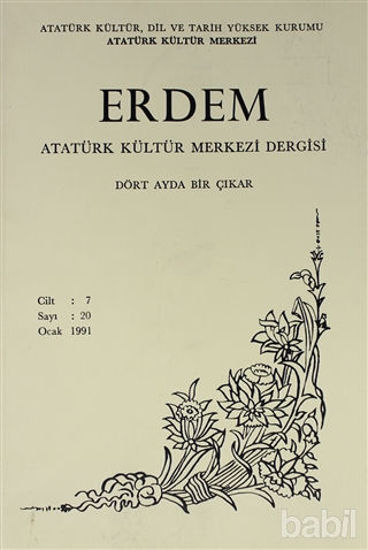 Picture of Erdem Atatürk Kültür Merkezi Dergisi Sayı : 20 Ocak 1991 (Cilt 7)