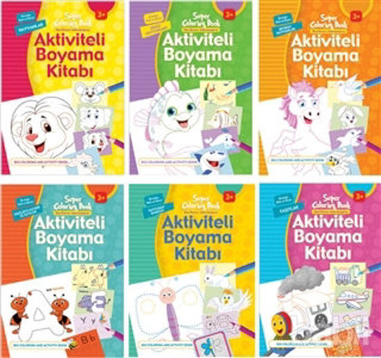 Picture of Aktiviteli Boyama Kitapları Seti 2 (6 Kitap Takım)