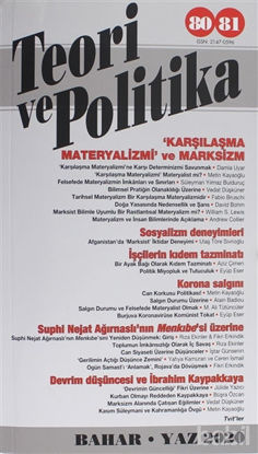 Picture of Teori ve Politika Dergisi Sayı: 80-81 Bahar - Yaz 2020