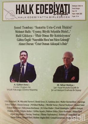 Picture of Halk Edebiyatı Dergisi Sayı: 39 Kasım-Aralık 2020